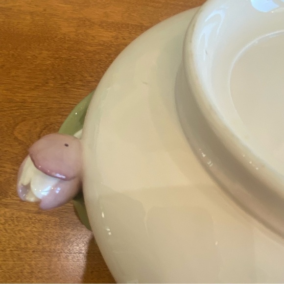 Goebel W Germany Vintage White  Porcelain w/Tulip Handle Dinnerware Serving Bowl - Picture 8 of 15